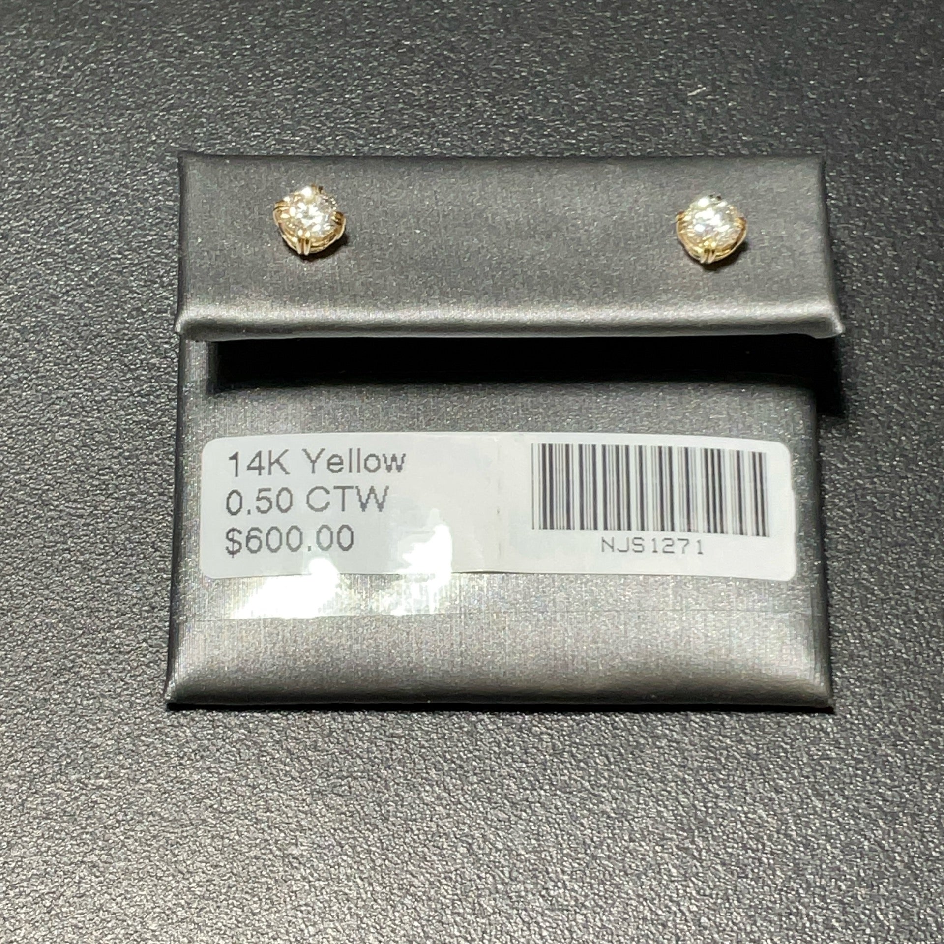 14K Yellow 0.50 CTW Earrings
