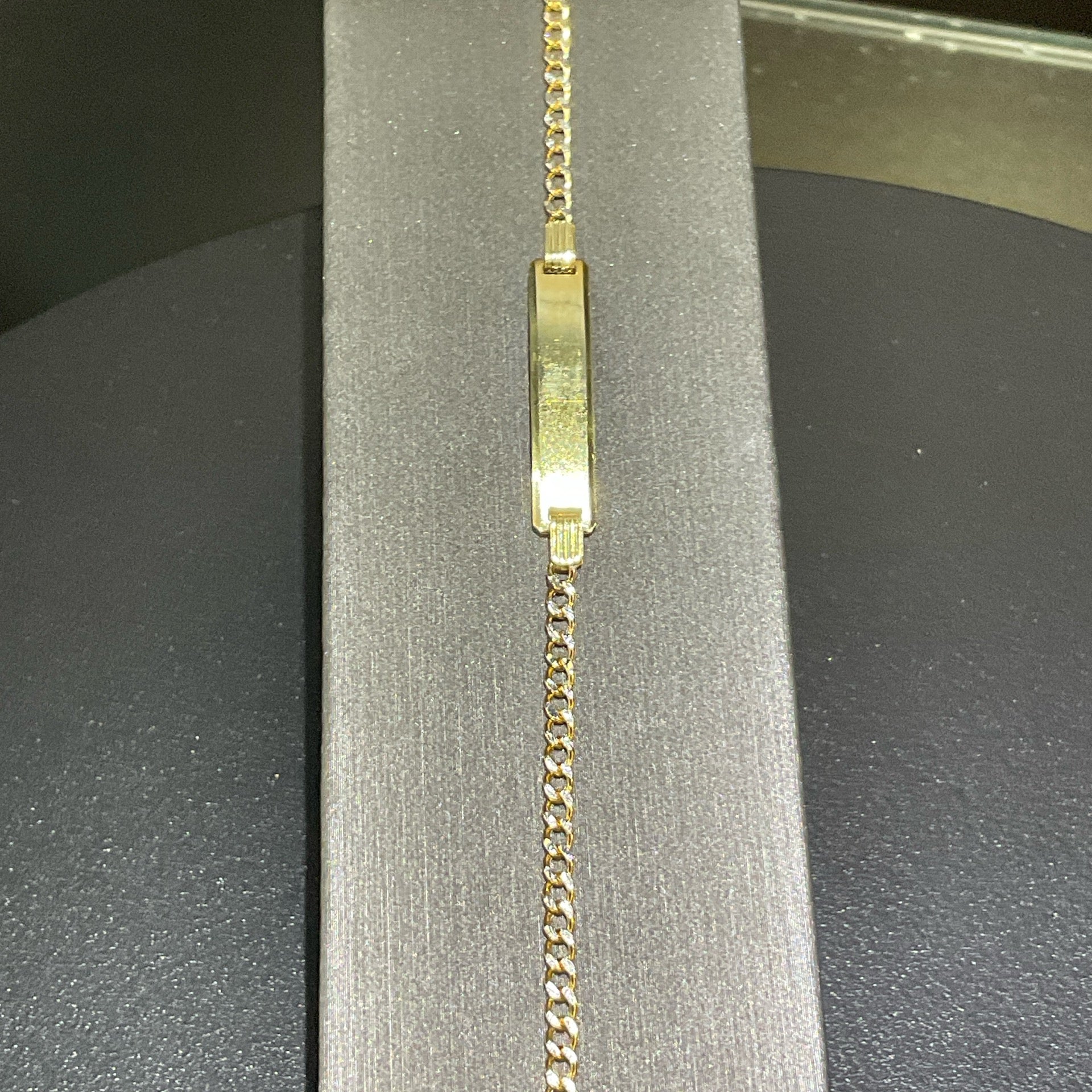 14K Yellow Baby ID Bracelet