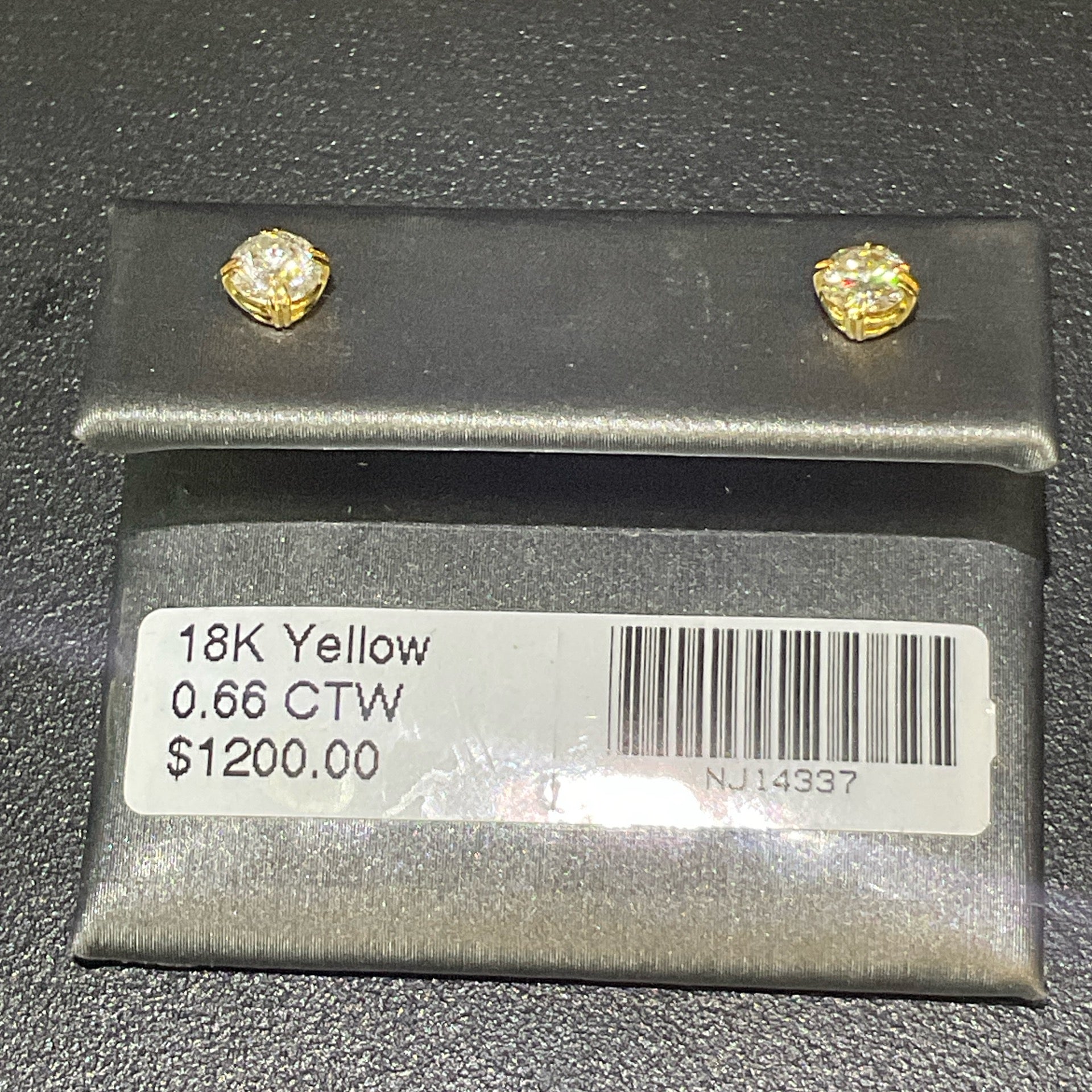 18K Yellow 0.66 CTW Earrings