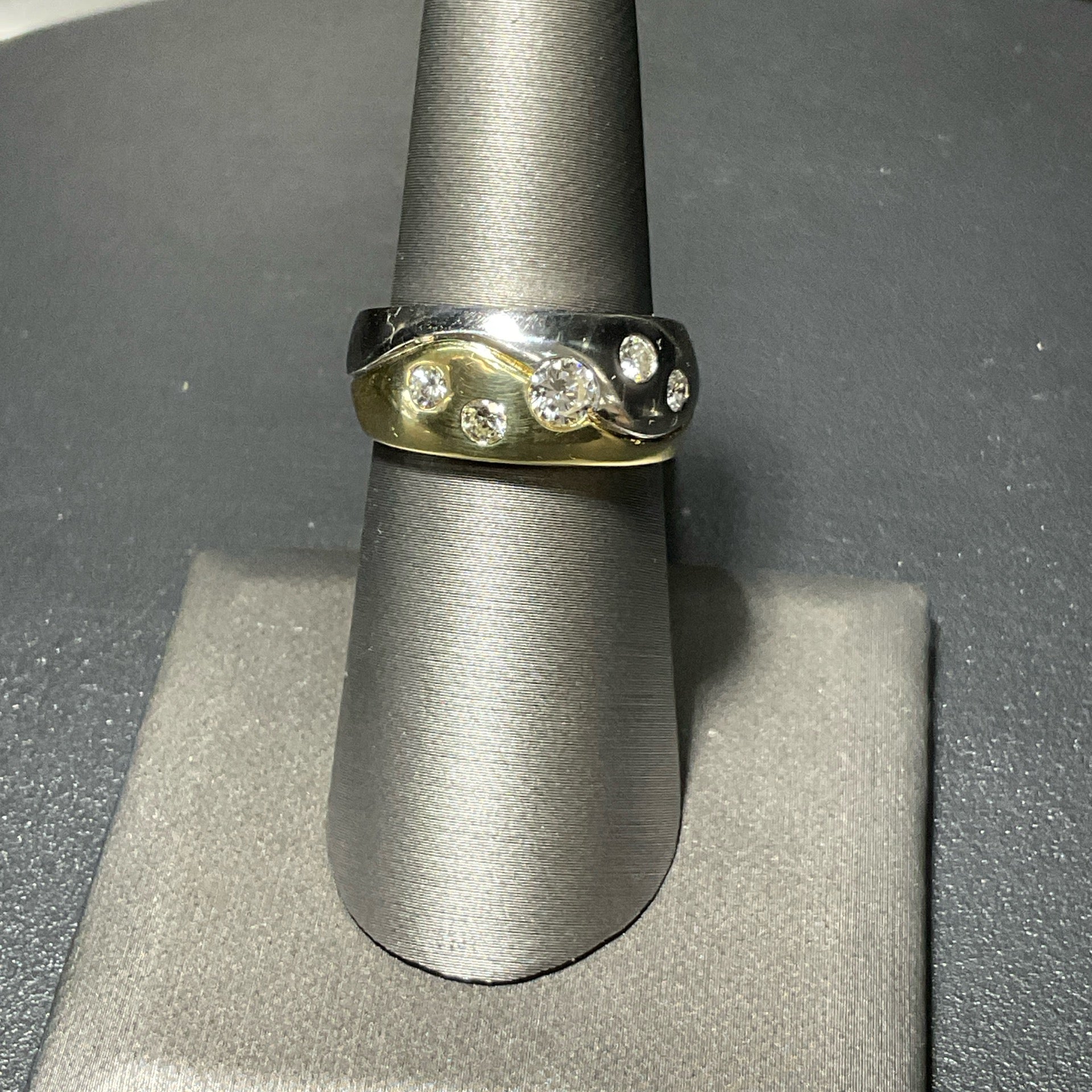 14K Two-Tone 1.10 CTW Ring