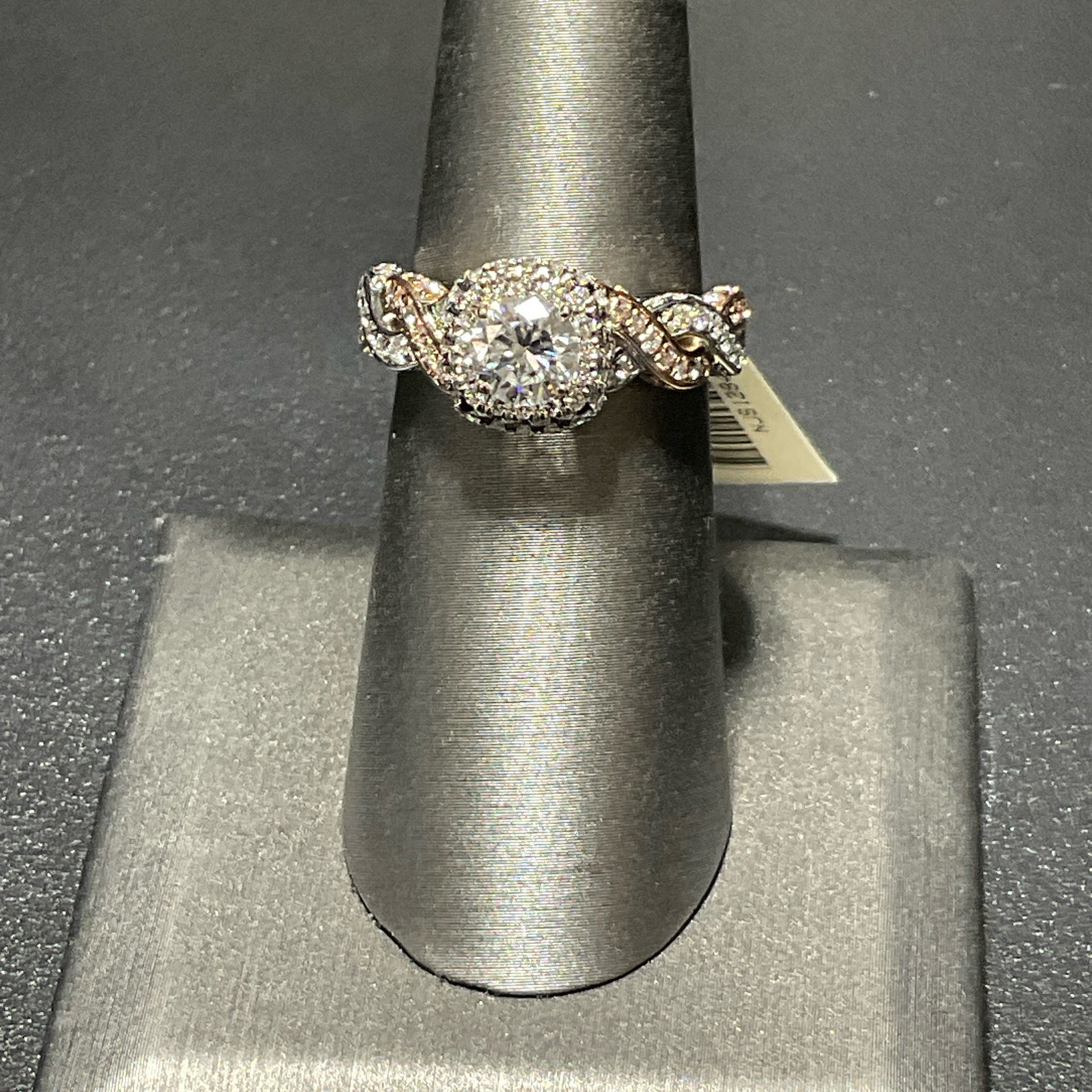 14K White 1.55 CTW Ring