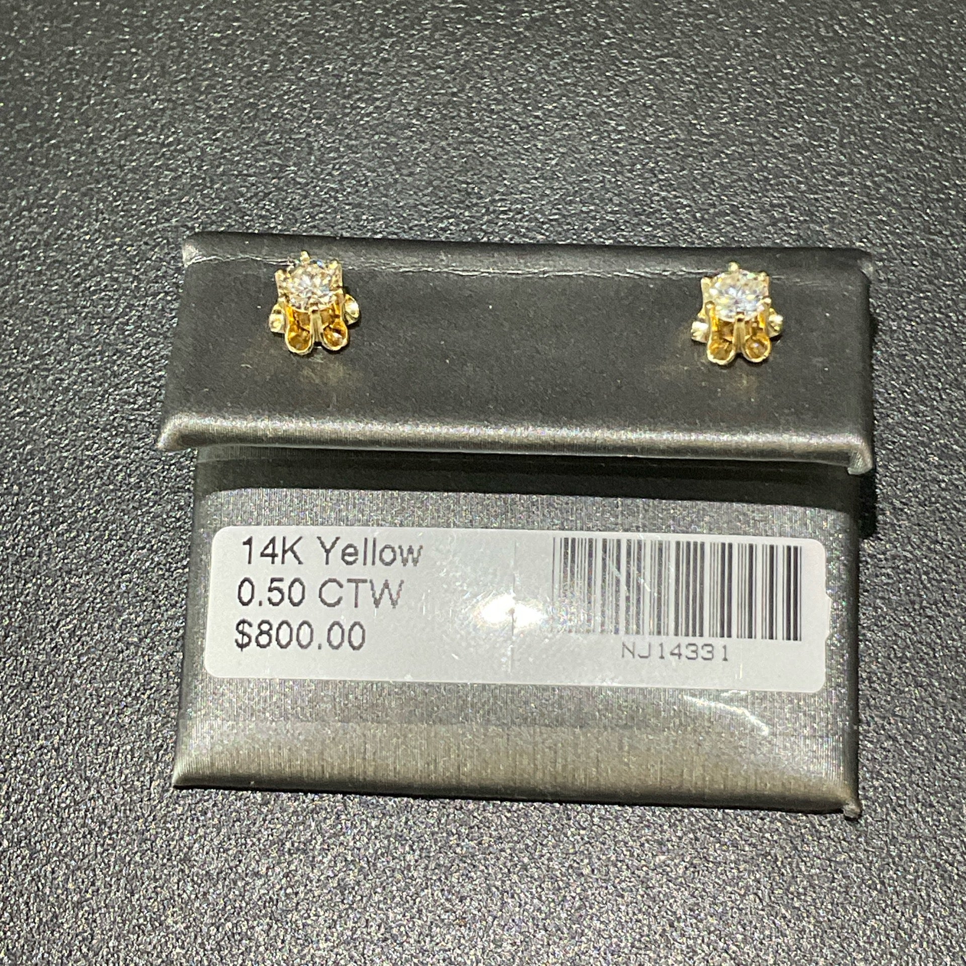 14K Yellow 0.50 CTW Earrings