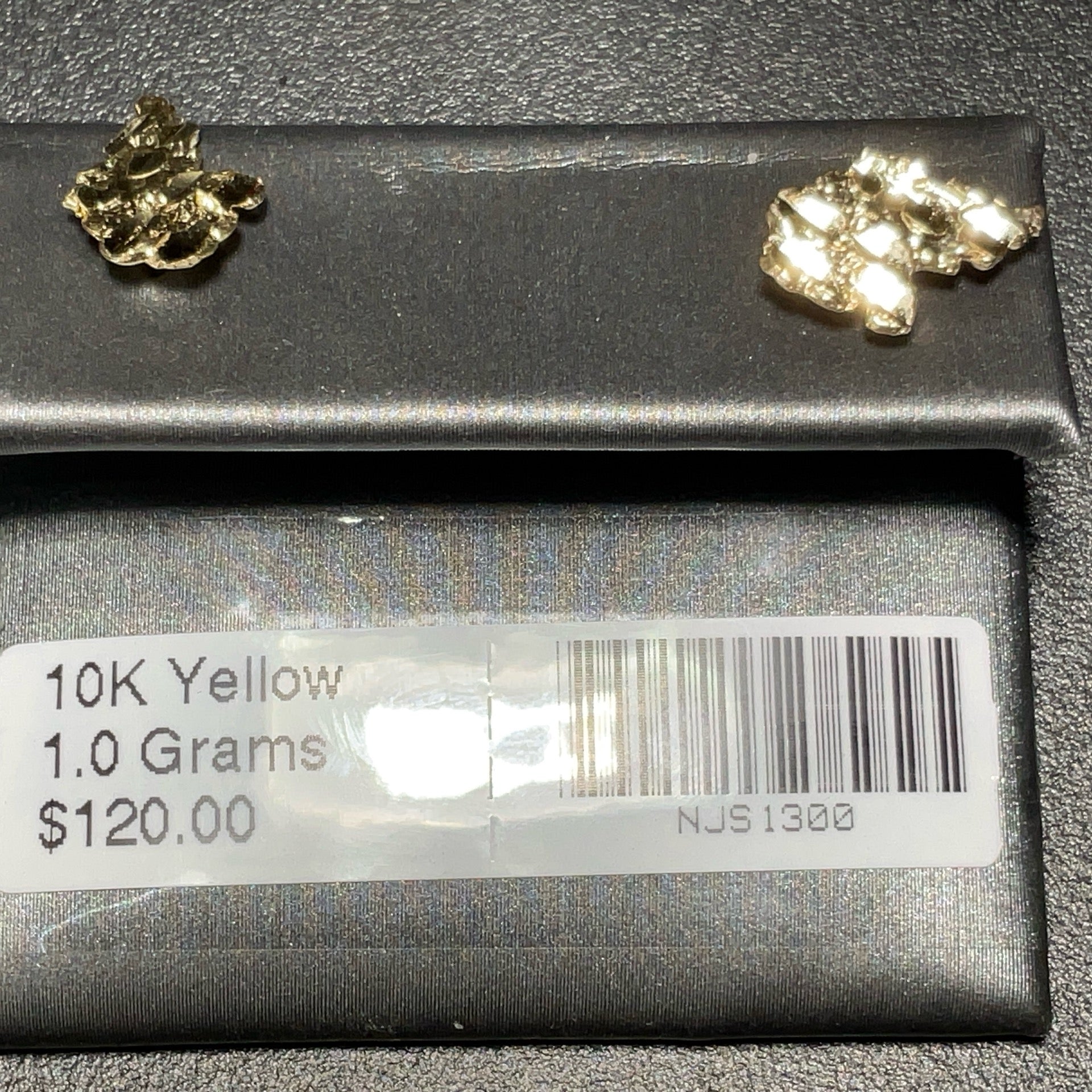 10K Yellow Nugget Earrings
