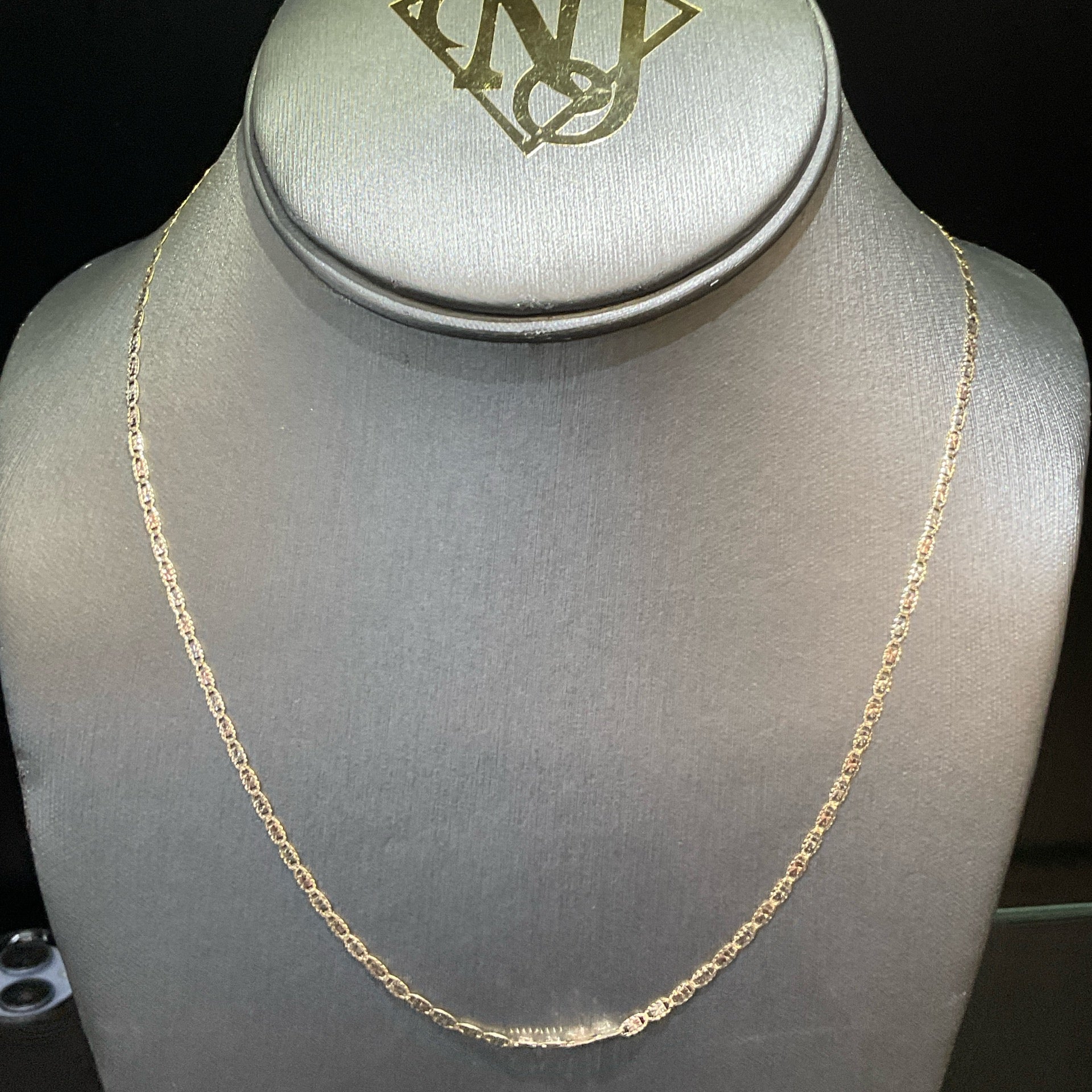 10K Tri-Color Valentino Necklace