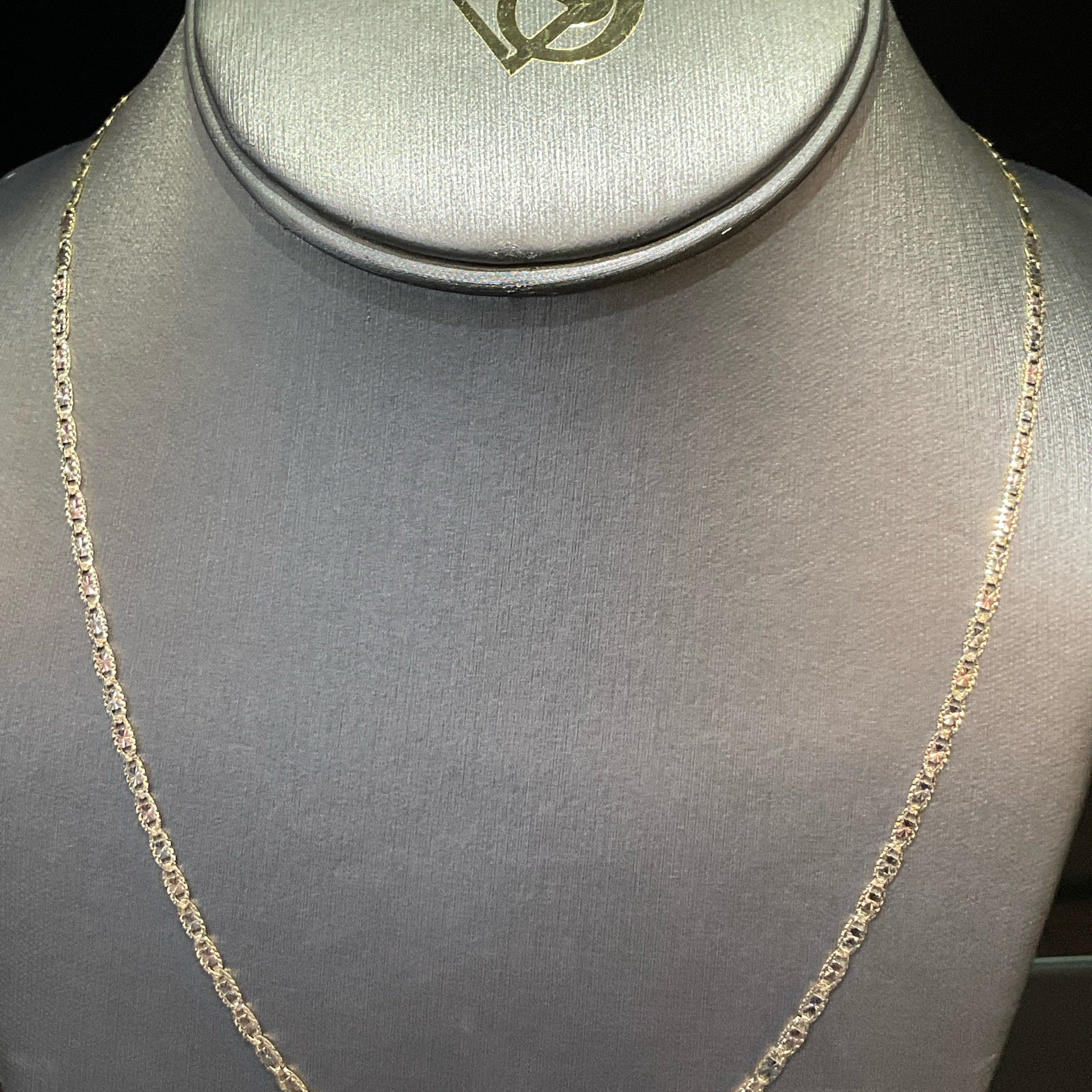 10K Tri-Color Valentino Necklace