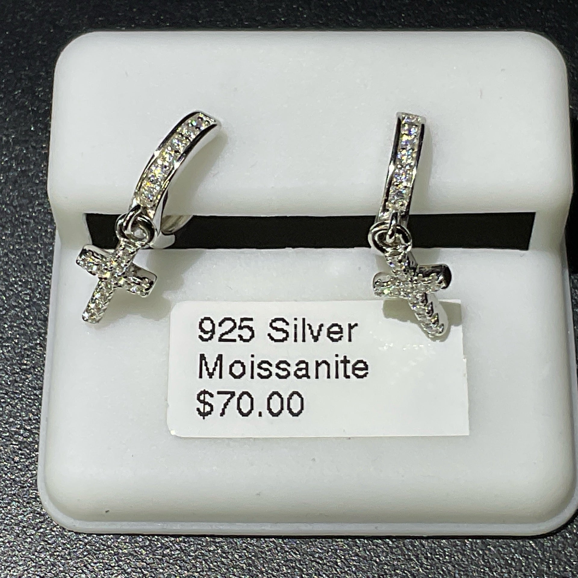 925 Silver Moissanite Earrings