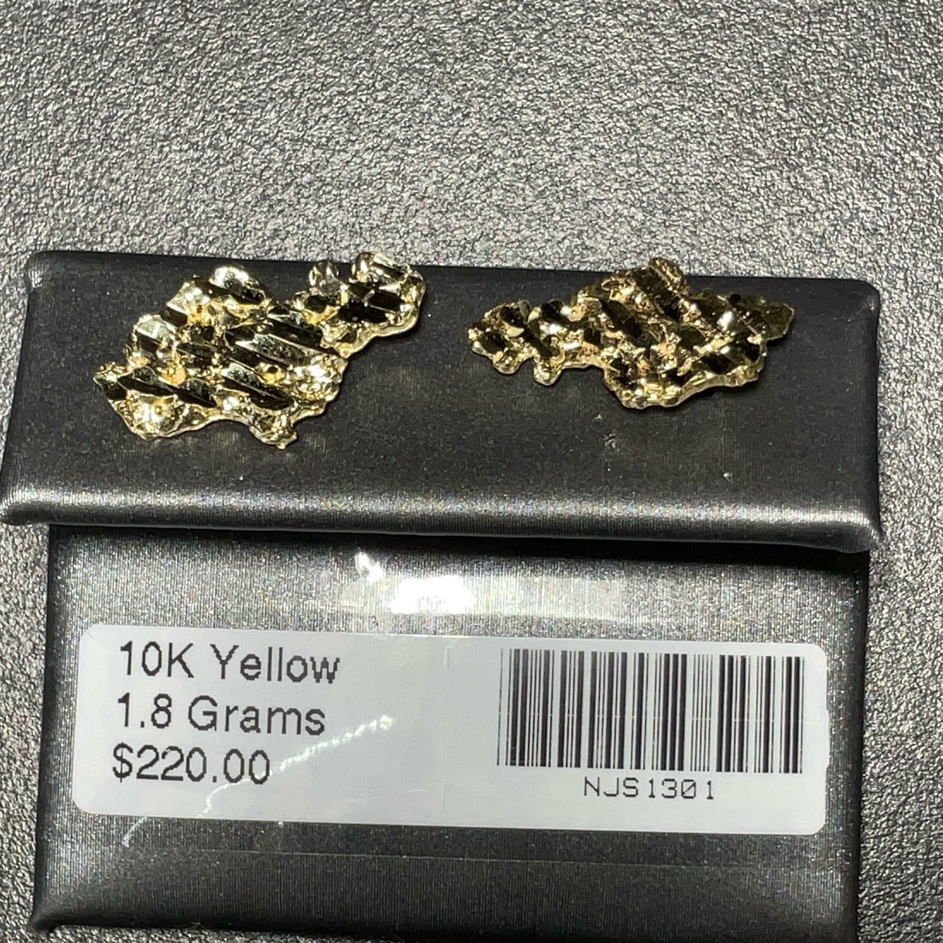 10K Yellow Nugget Earrings