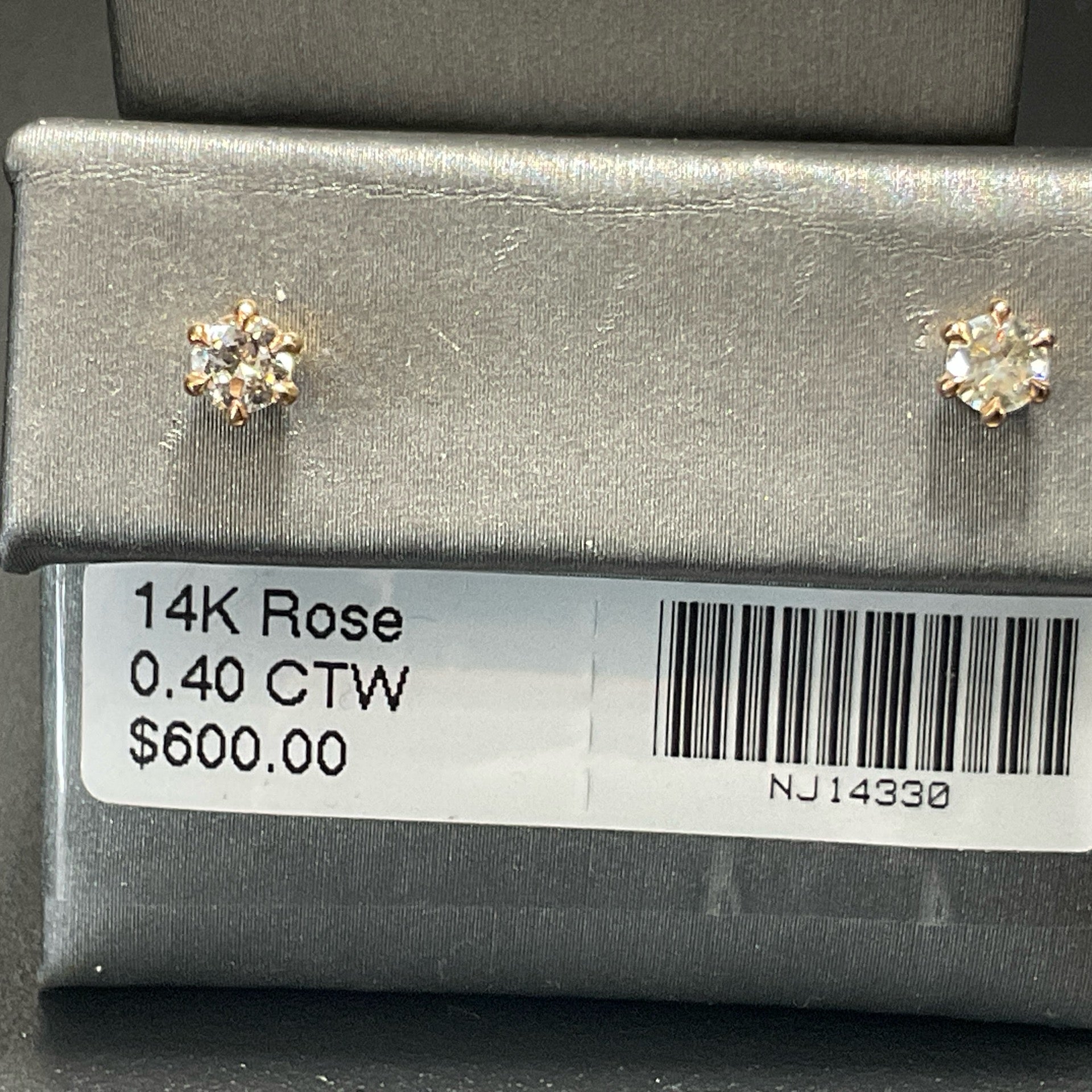14K Rose 0.40 CTW Earrings
