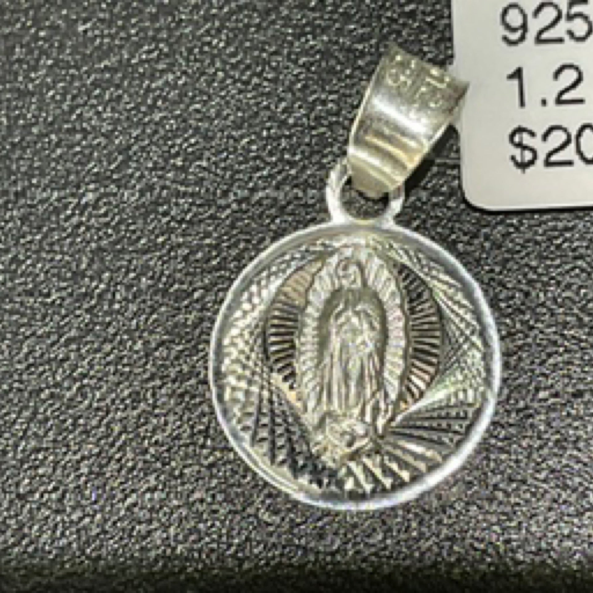 925 Silver Virgin Mary Pendant