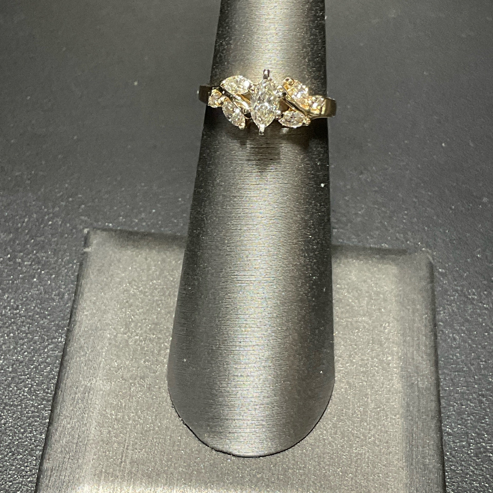 14K Yellow 0.95 CTW Ring