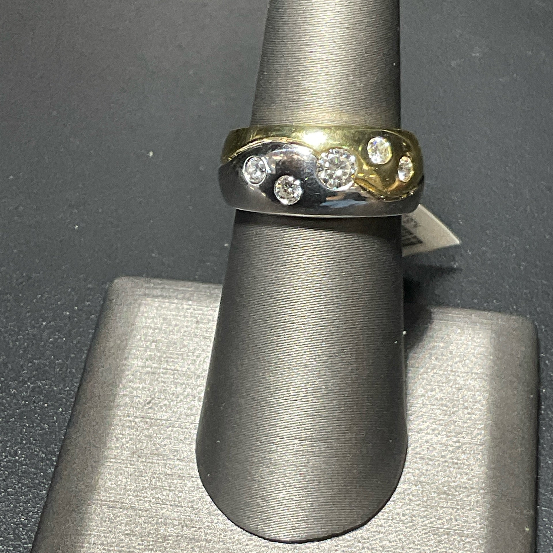 18K/Plat 1.10 CTW Men’s Ring