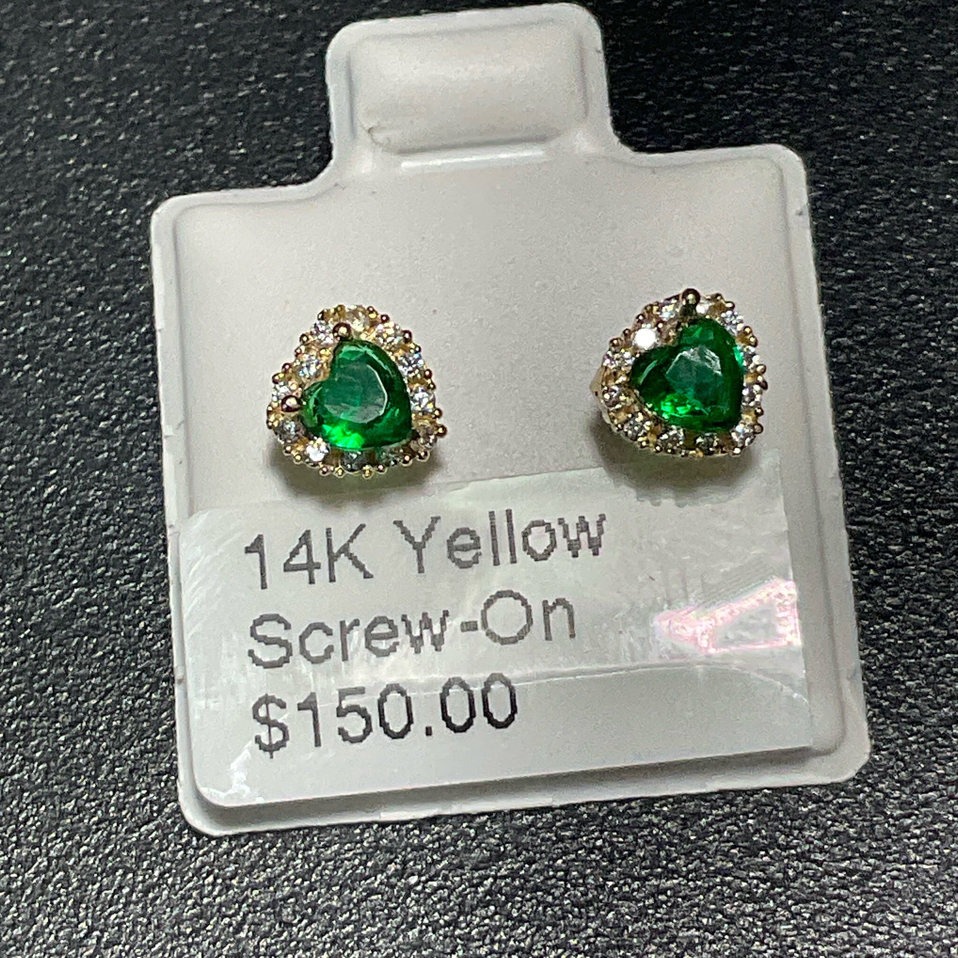 14K Yellow Screw-On Earrings