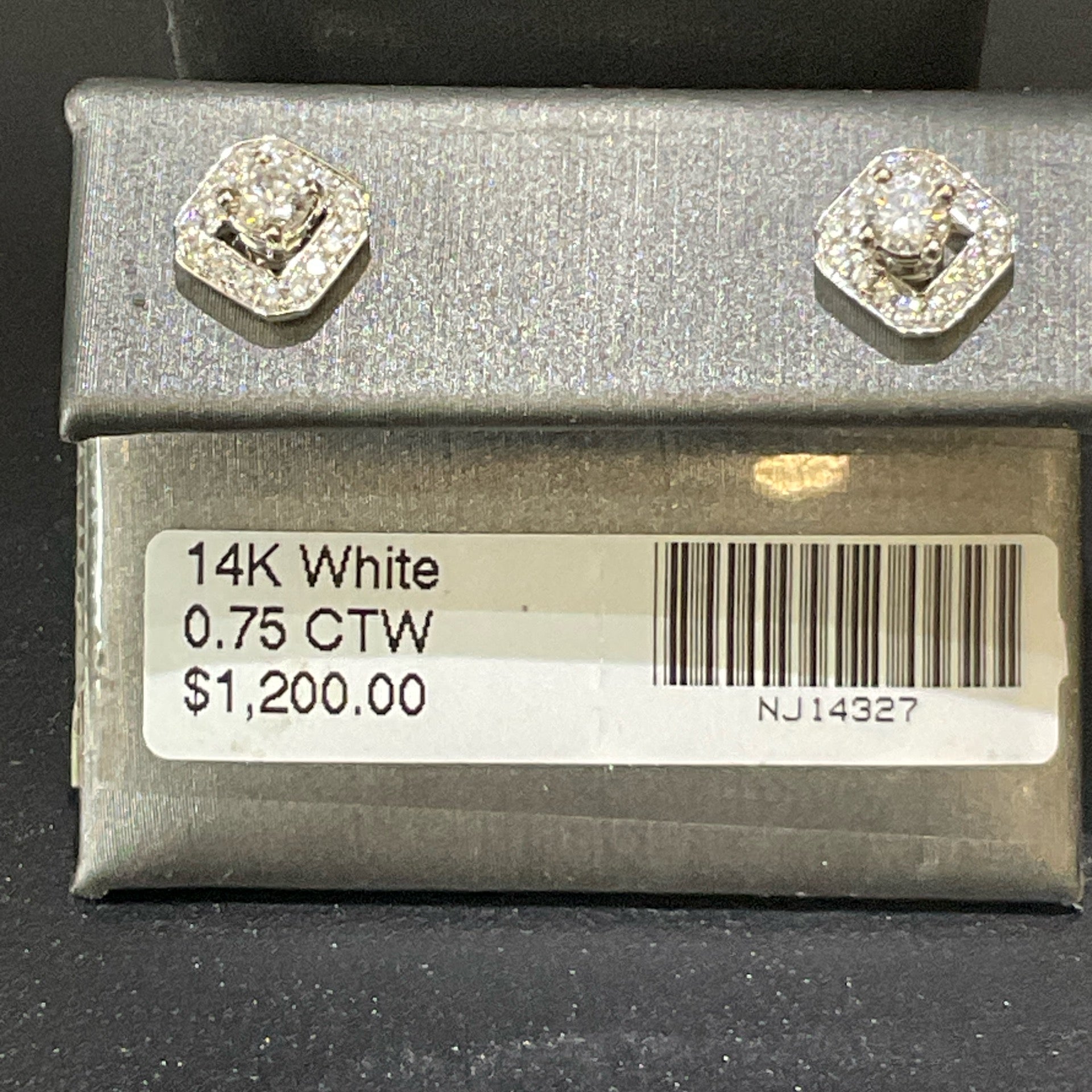 14K White 0.75 CTW Earrings