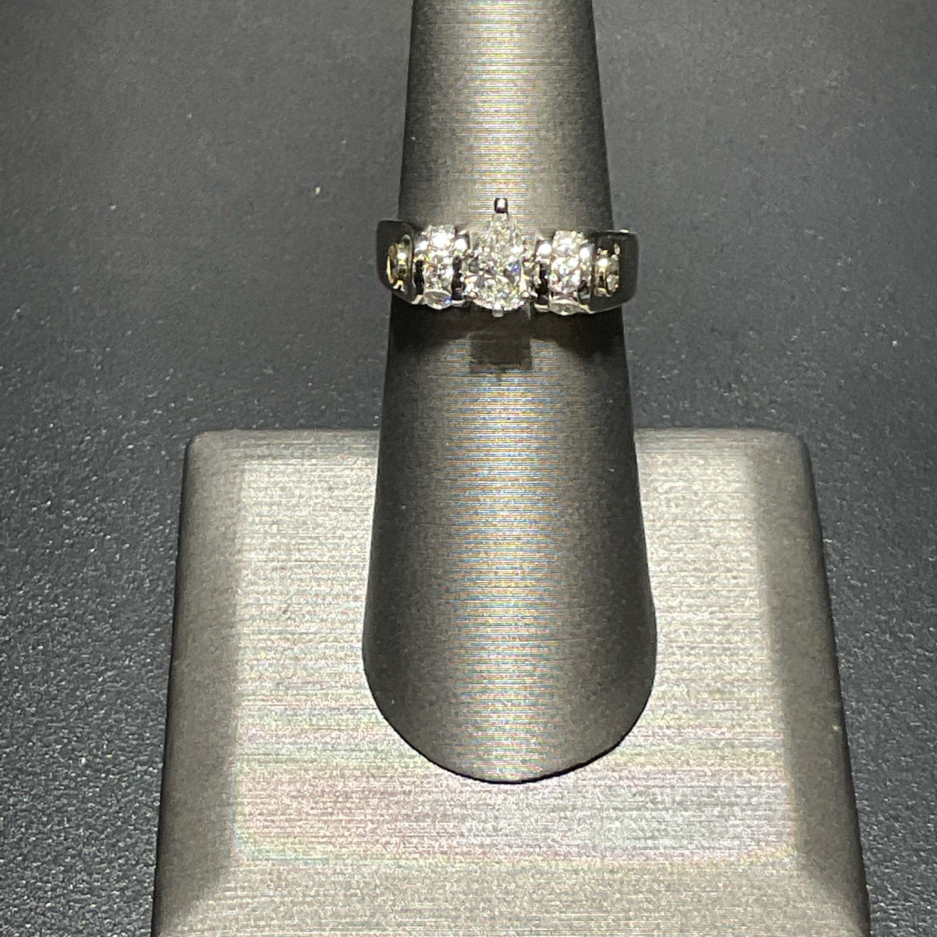 14K White 1.25 CTW Ring