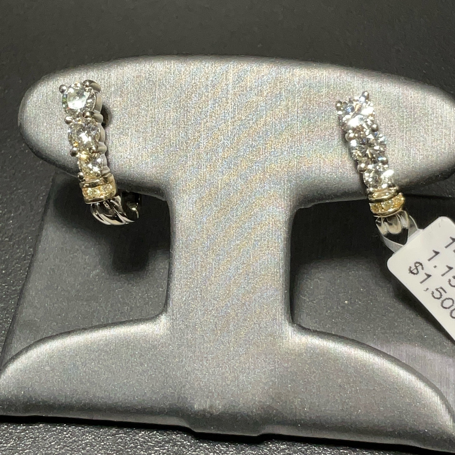 14K White 1.15 CT VS Earrings
