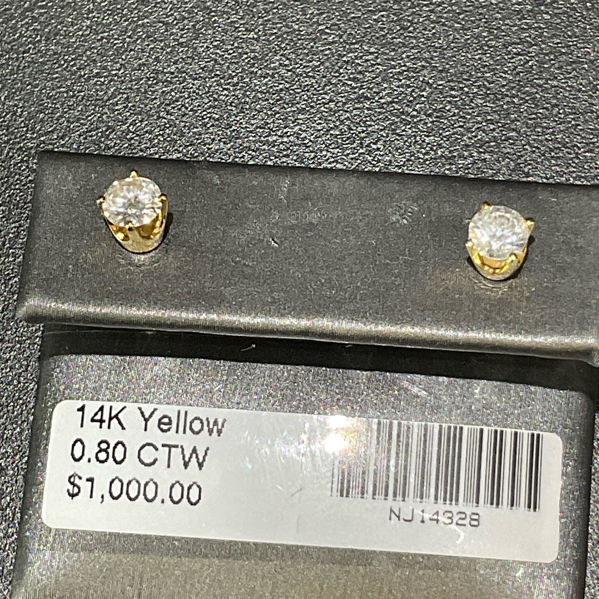 14K Yellow 0.80 CTW Earrings