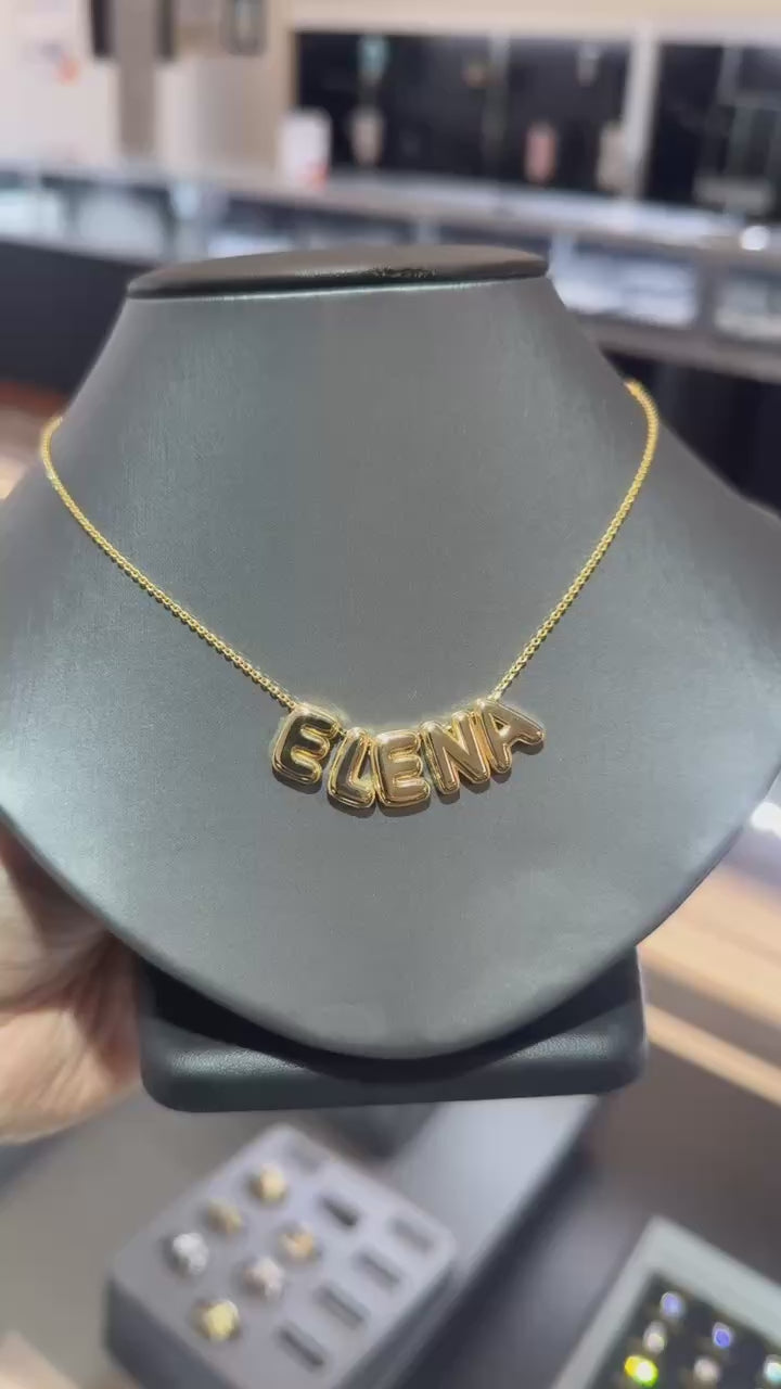 Custom Bubble Nameplate