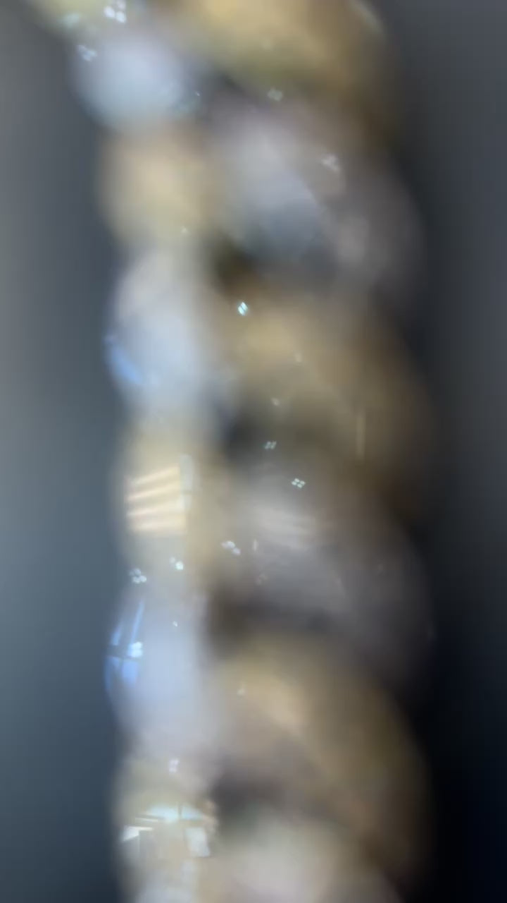 Cuban Link 2 Tone Bracelet 925 Silver with Moissanite